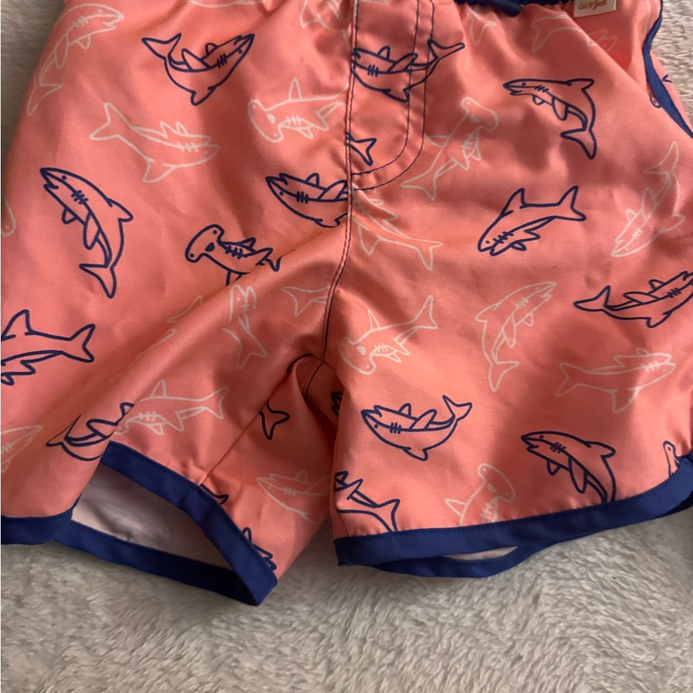Boys Cat & Jack Shark Swim Trunks - Size 3T